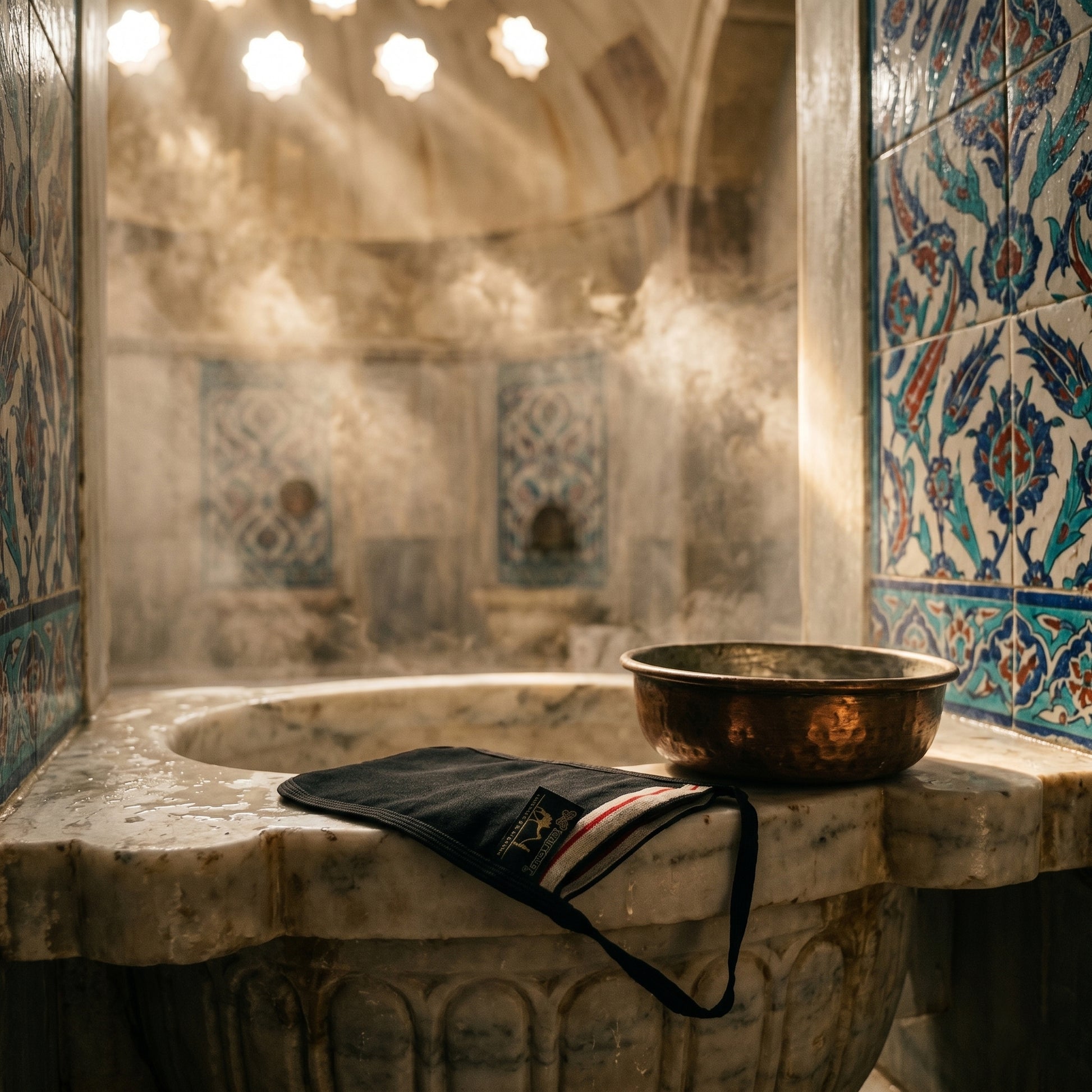 Authentic Turkish Hammam Exfoliating Mitt — Handmade Krep Kese Body Scrubber for Deep Exfoliation, Dead Skin Removal & Glowing Skin | Traditional Türkiye Bath Glove