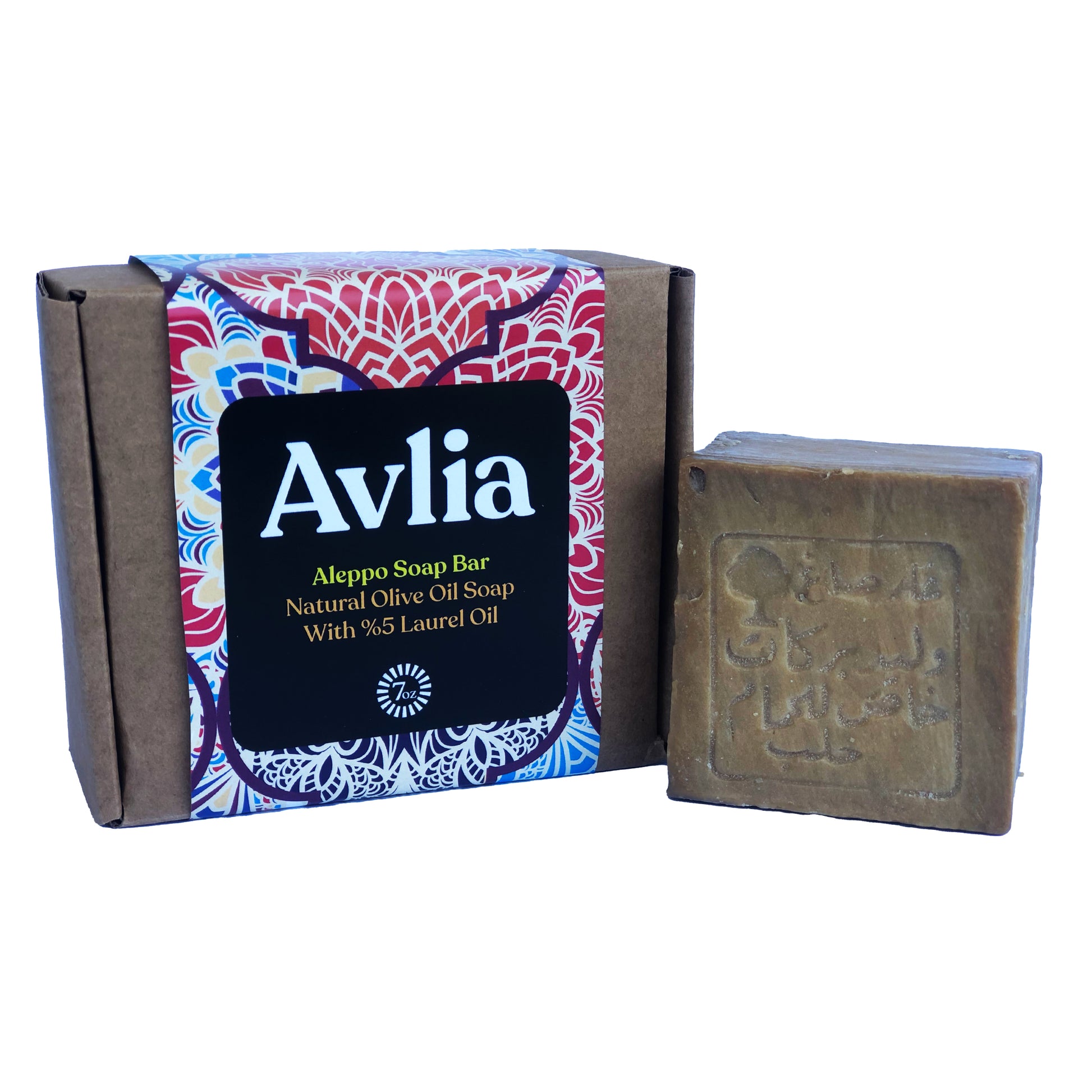 Avlia 5% Laurel Aleppo Soap with eco box