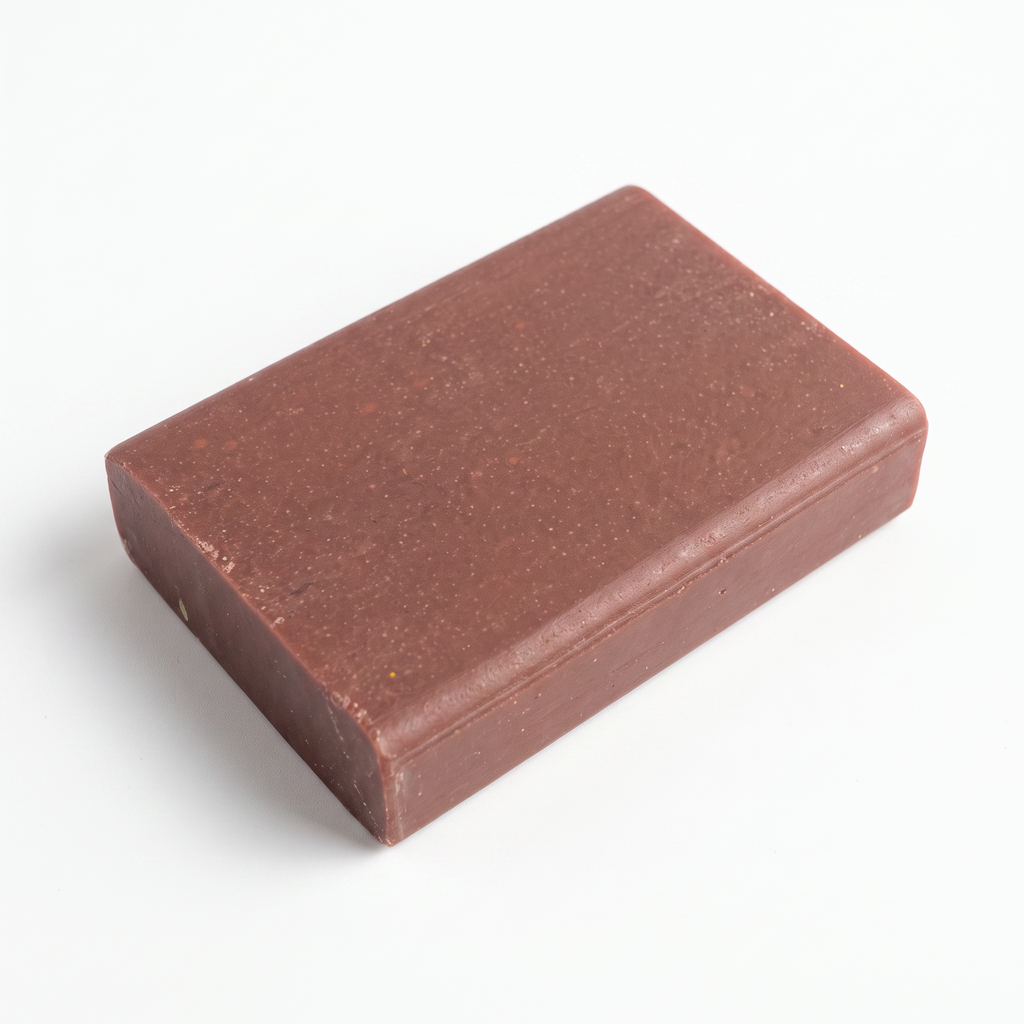 Avlia Pine Tar Soap Bar, 100g cold-process handmade soap on a clean white background, e-commerce hero shot