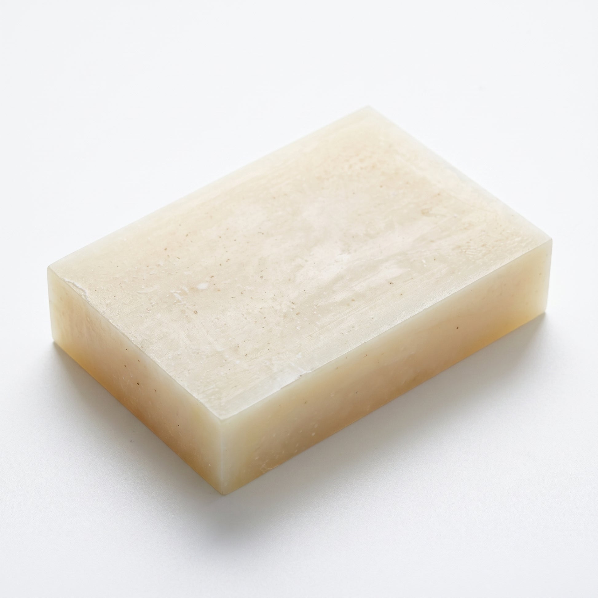 Avlia Rice Soap Bar, 100g cold-process handmade soap on a clean white background, e-commerce hero shot