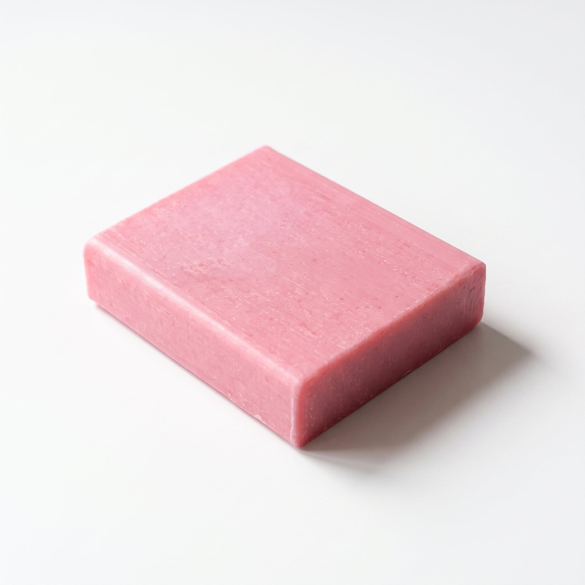 Avlia Rose Soap Bar, 100g cold-process handmade soap on a clean white background, e-commerce hero shot