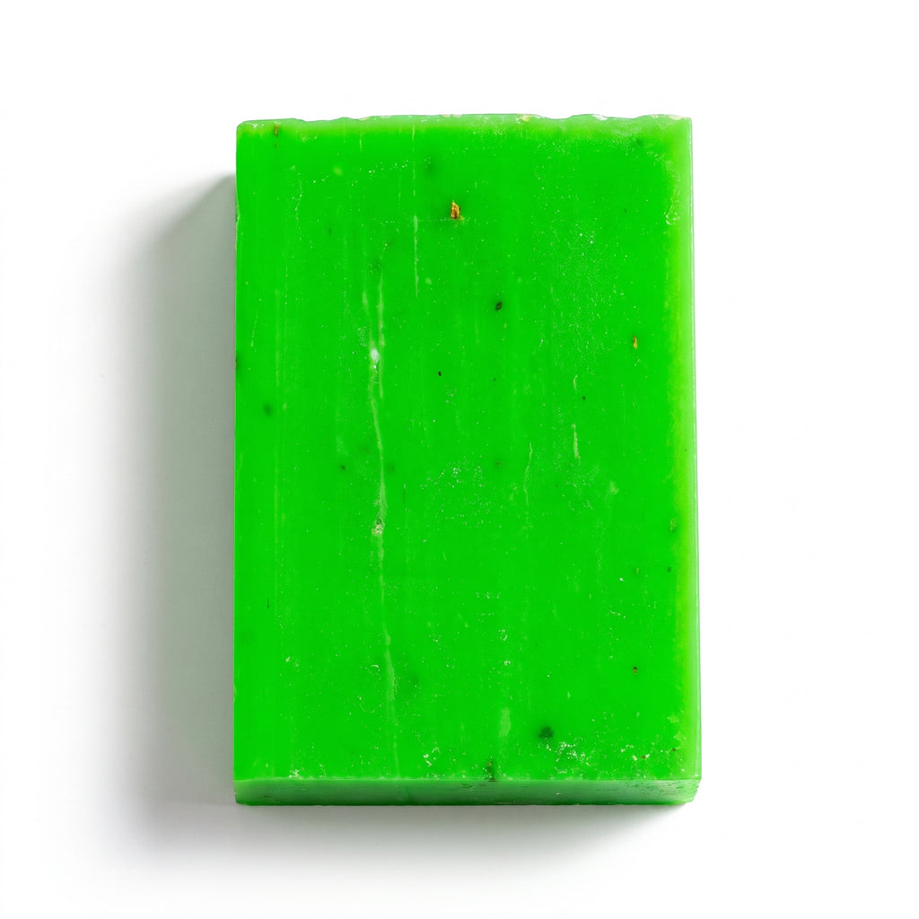Avlia Rosemary Soap Bar, 100g cold-process handmade soap on a clean white background, e-commerce hero shot