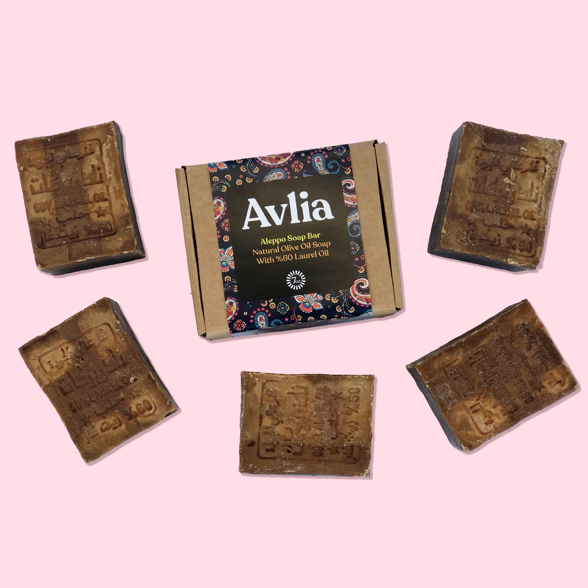 Avlia soap bar eco packaging top view