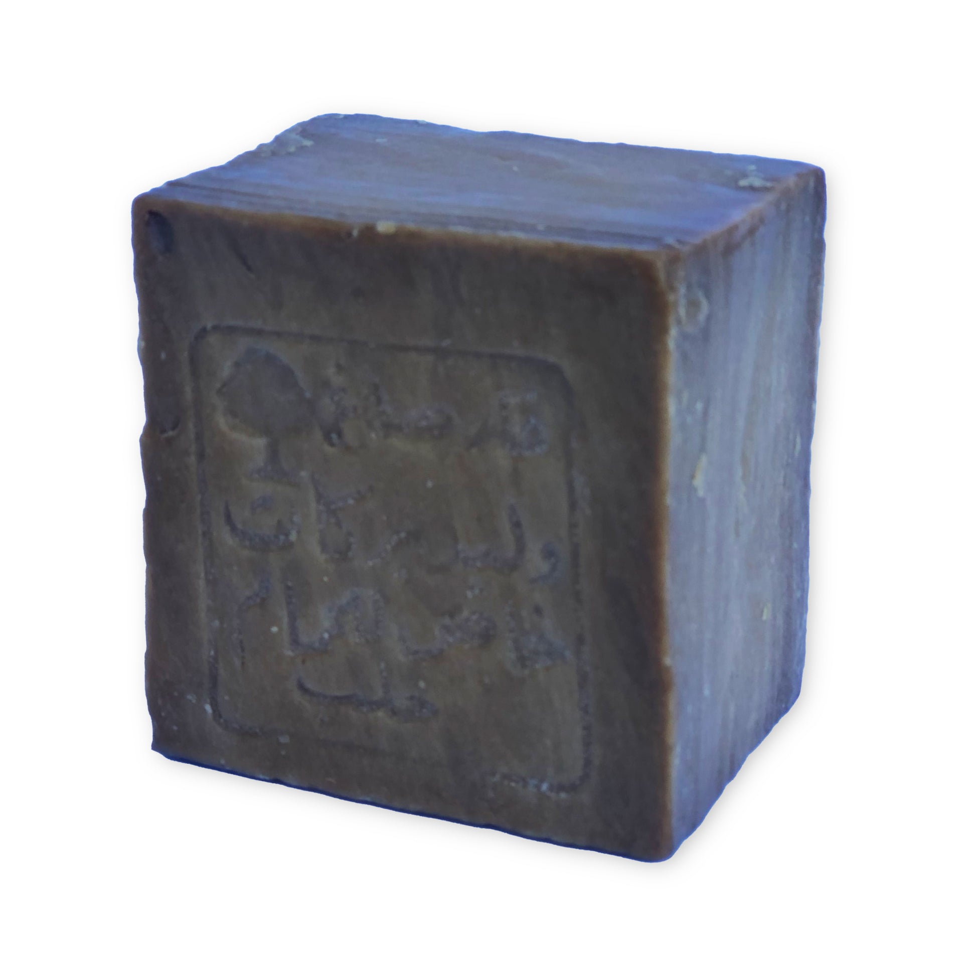 Close-up of handmade olive oil soap bar