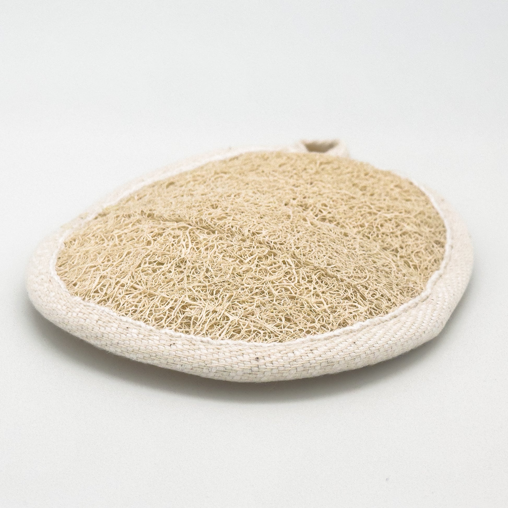 Naturlig Loofah-Pude med Frotté-Bagside — Øko Peeling