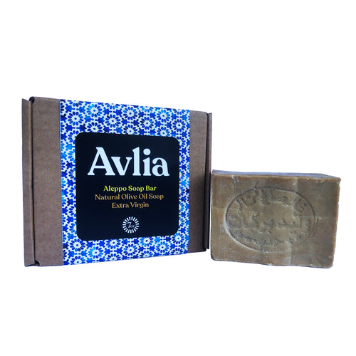 Eco-friendly minimalist Avlia soap packaging