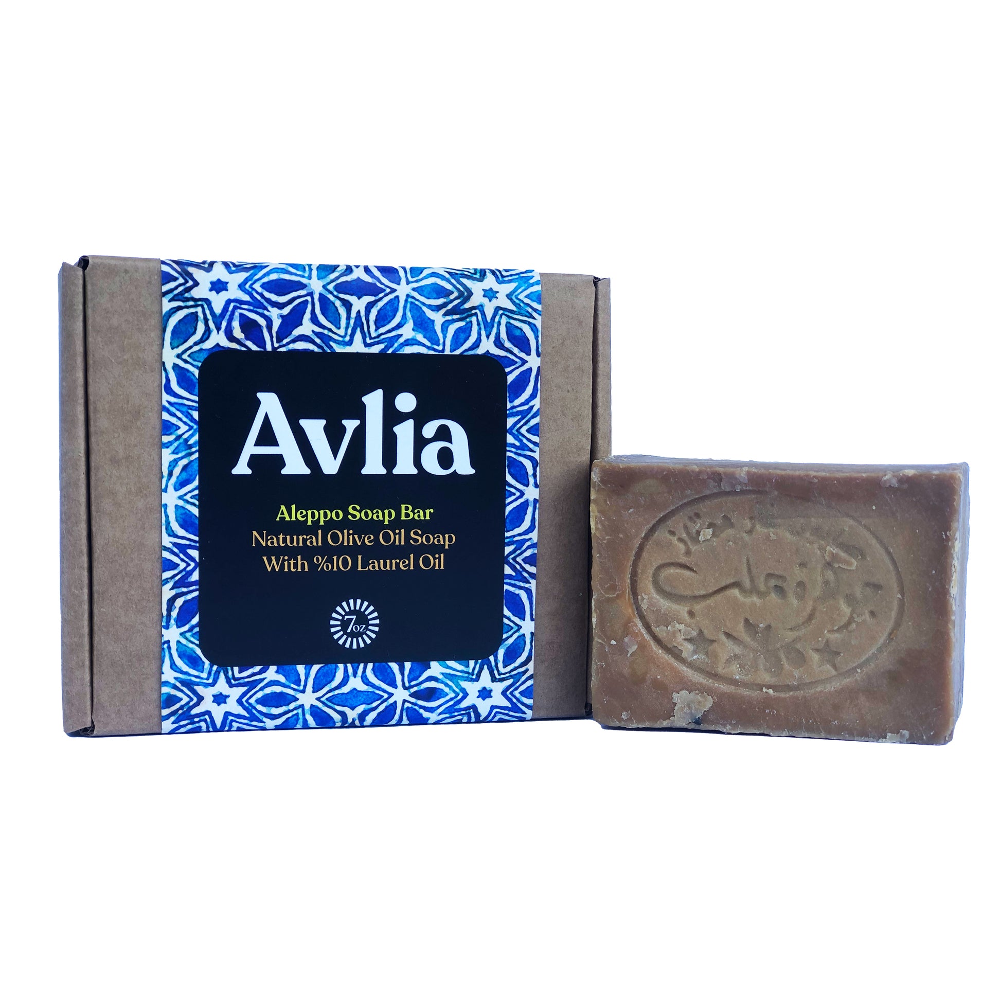 Eco-packaged Avlia 10% laurel bar soap