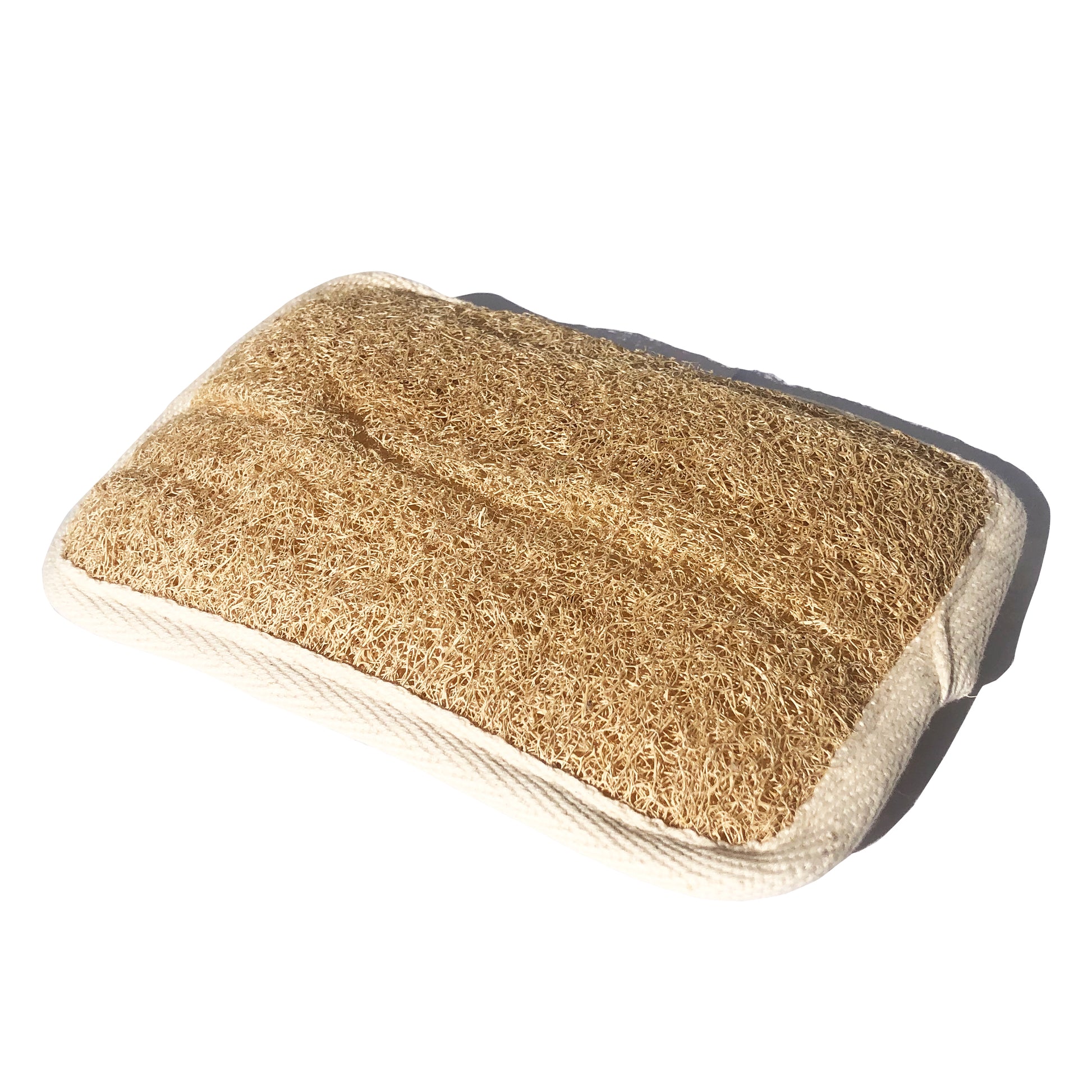 Exfoliating loofah body scrub mitt for spa and hammam use