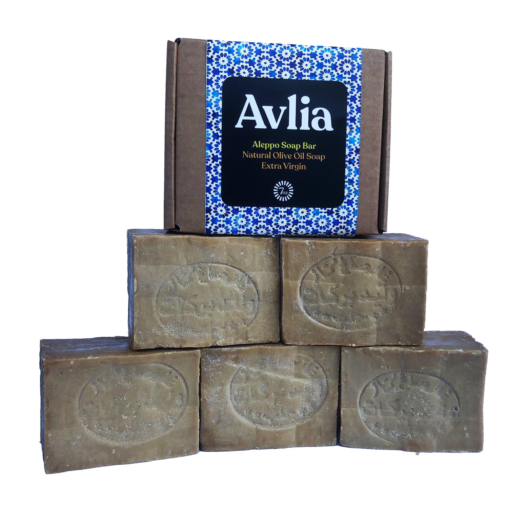 Extra virgin soap bar with rustic texture