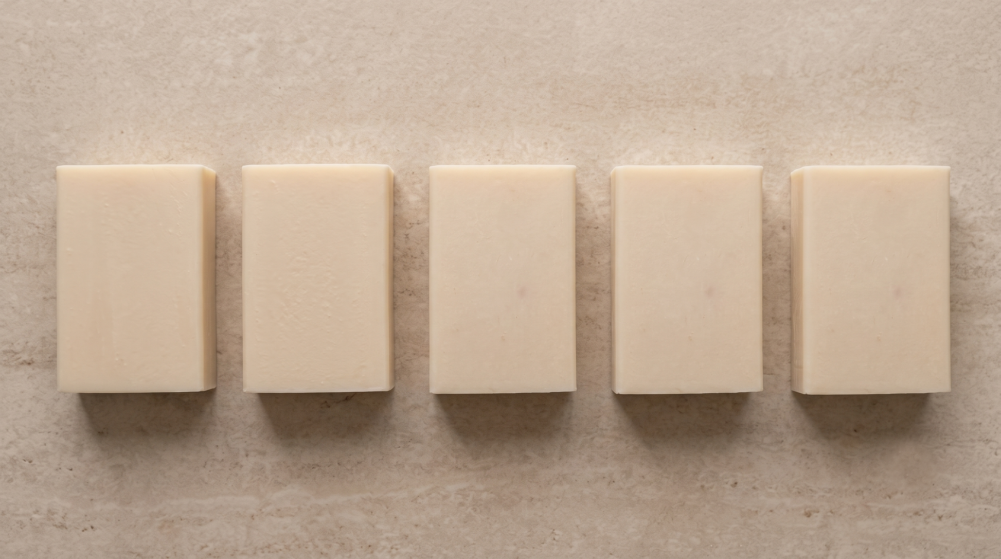 Goat Milk Soap shown with the full Bursa Collection range in an overhead catalogue layout