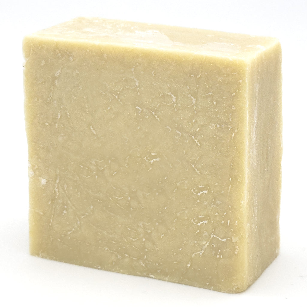 Handmade Turkish Hammam Soap by Avlia – lemon and mint olive oil soap, close three-quarter view highlighting the natural marbled texture