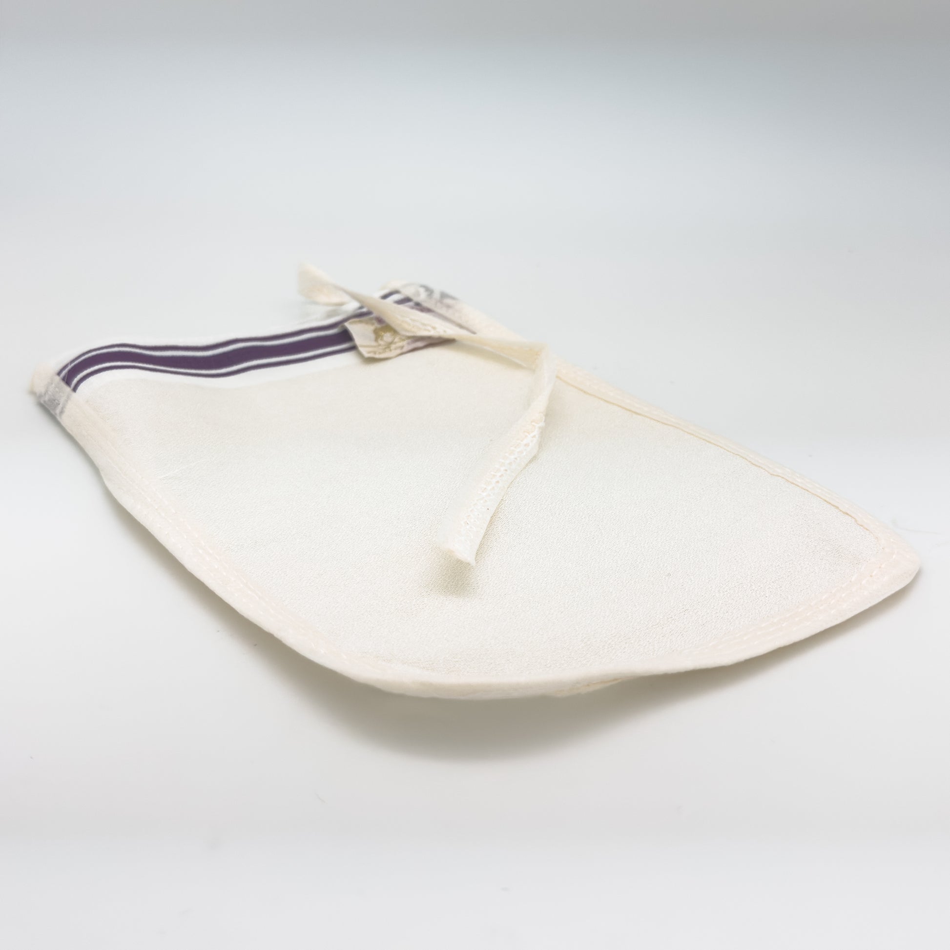Cremefarbener Türkischer Hamam-Peeling-Handschuh | Handgemacht