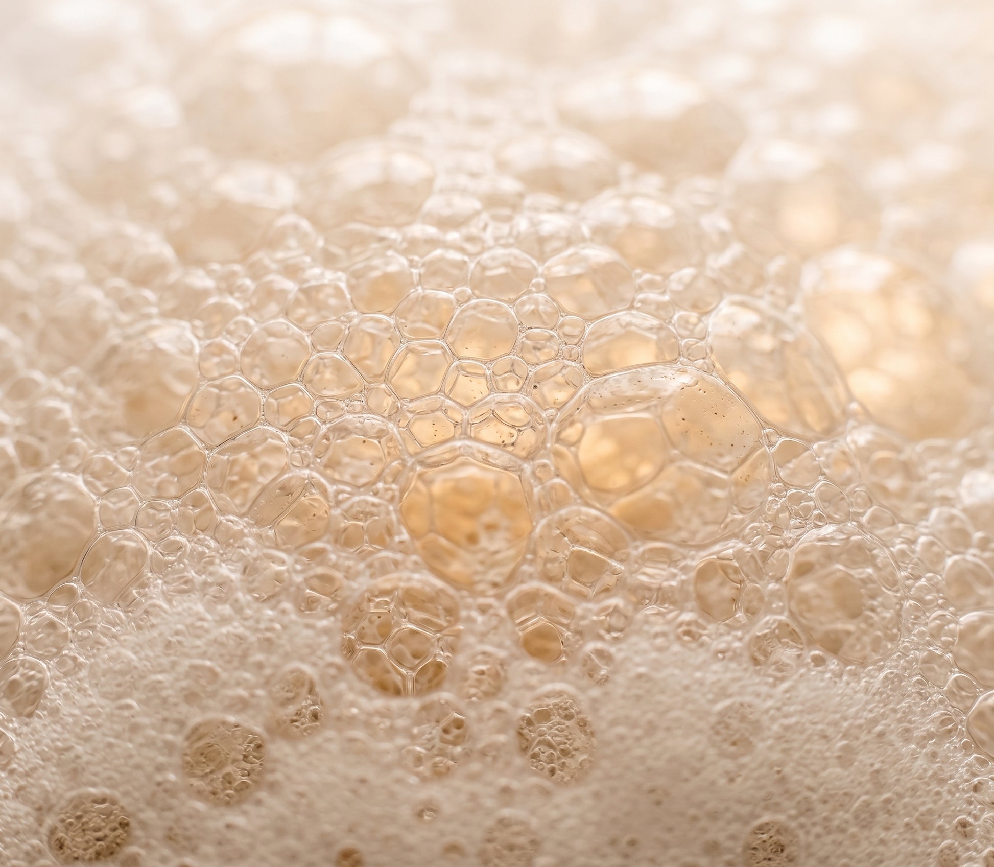 Macro close-up of rich lather bubbles from the Avlia Pure Sulfur Soap.