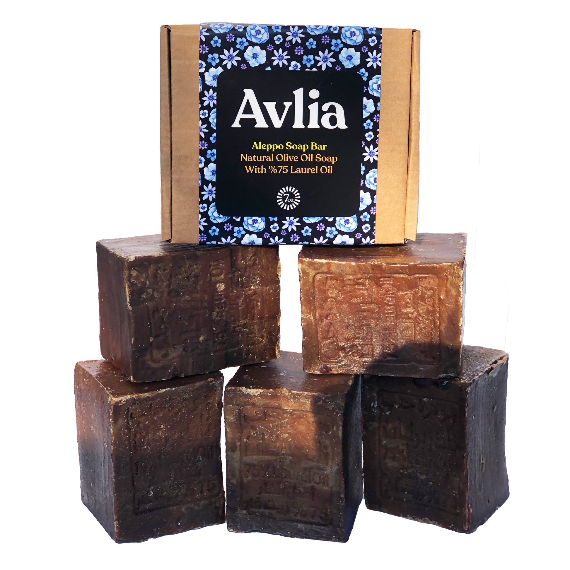 Avlia Aleppo Soap Bar – Handmade 75% Laurel Oil & Olive Oil | Natural Unscented Soap