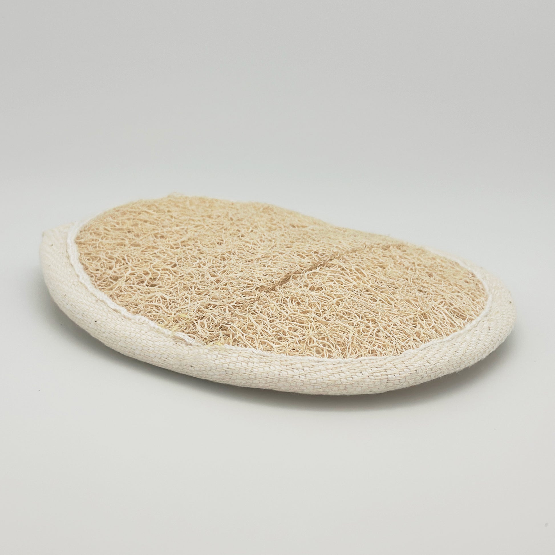 Naturlig Loofah-Pude med Frotté-Bagside — Øko Peeling