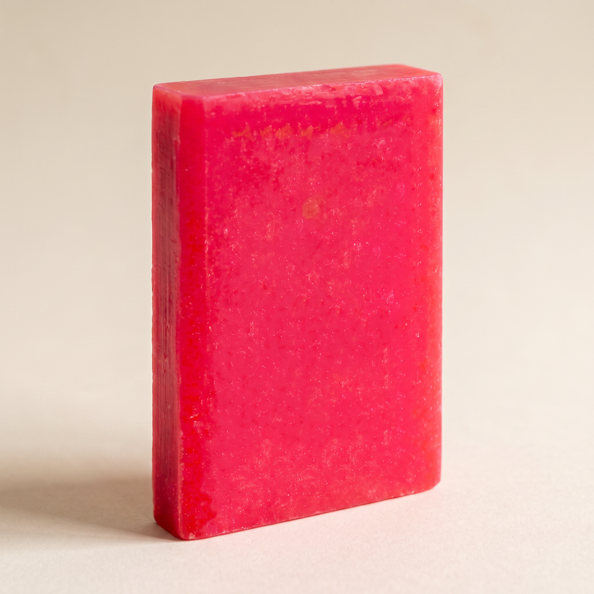 Avlia Salicylic Acid Soap Bar standing on edge showing hand-cut thickness