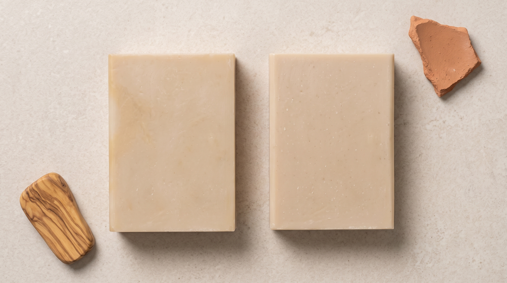 St. John's Wort Soap Bar shown alongside other Bursa Collection soaps in a top-down catalog banner layout