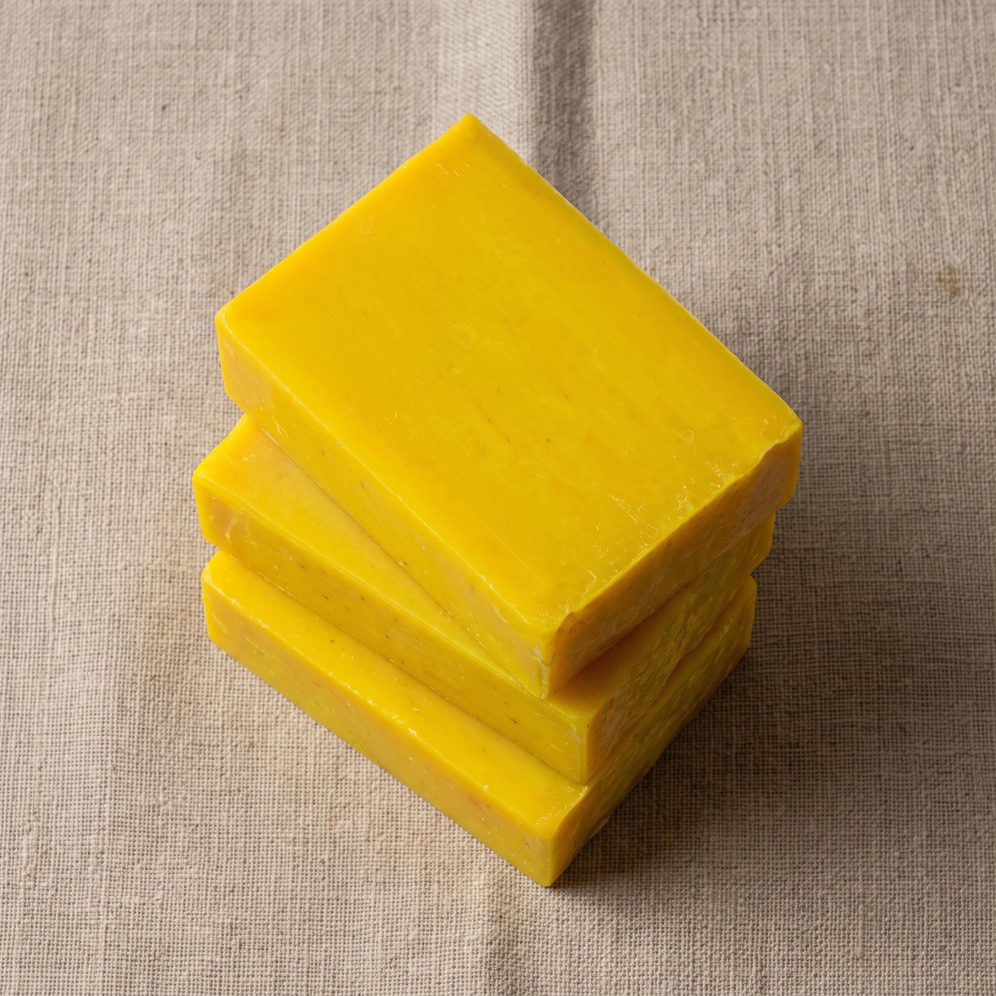 Three Avlia Sea Moss Soap Bars stacked showing hand-cut edges