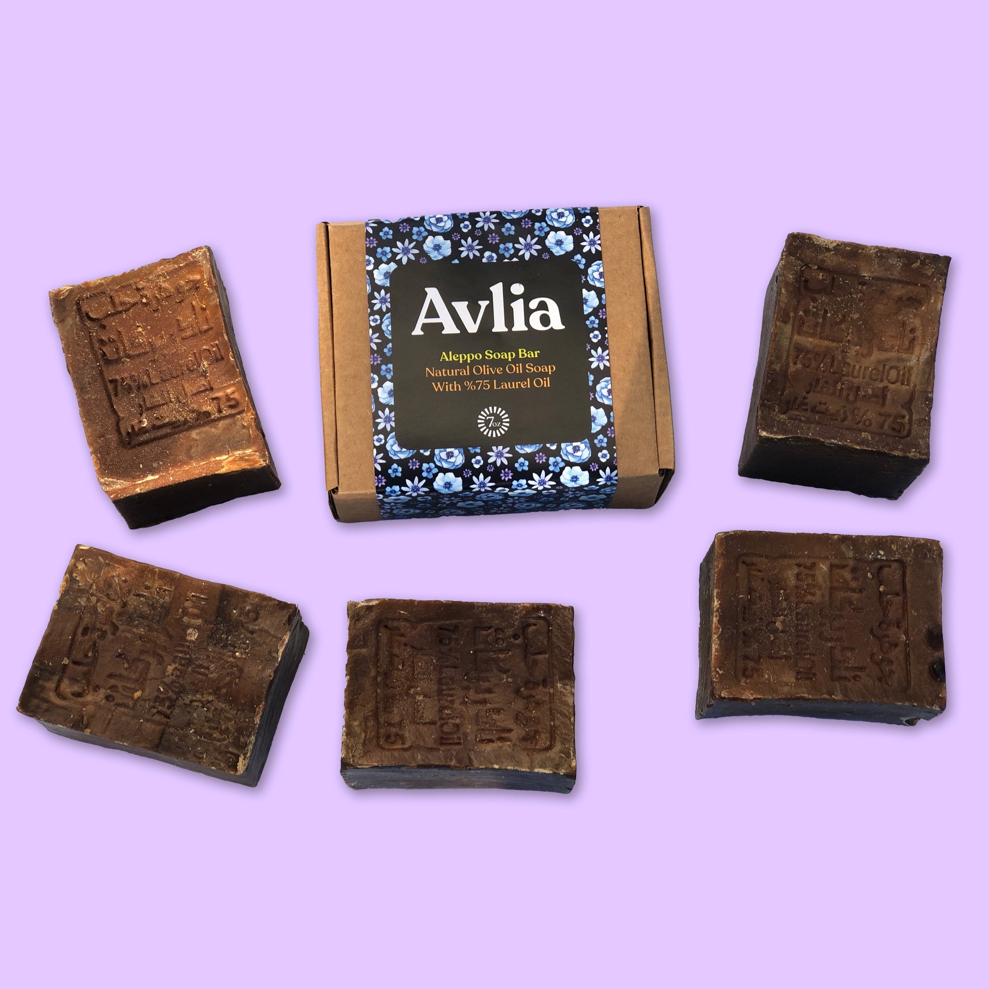 Avlia Aleppo Soap Bar – Handmade 75% Laurel Oil & Olive Oil | Natural Unscented Soap