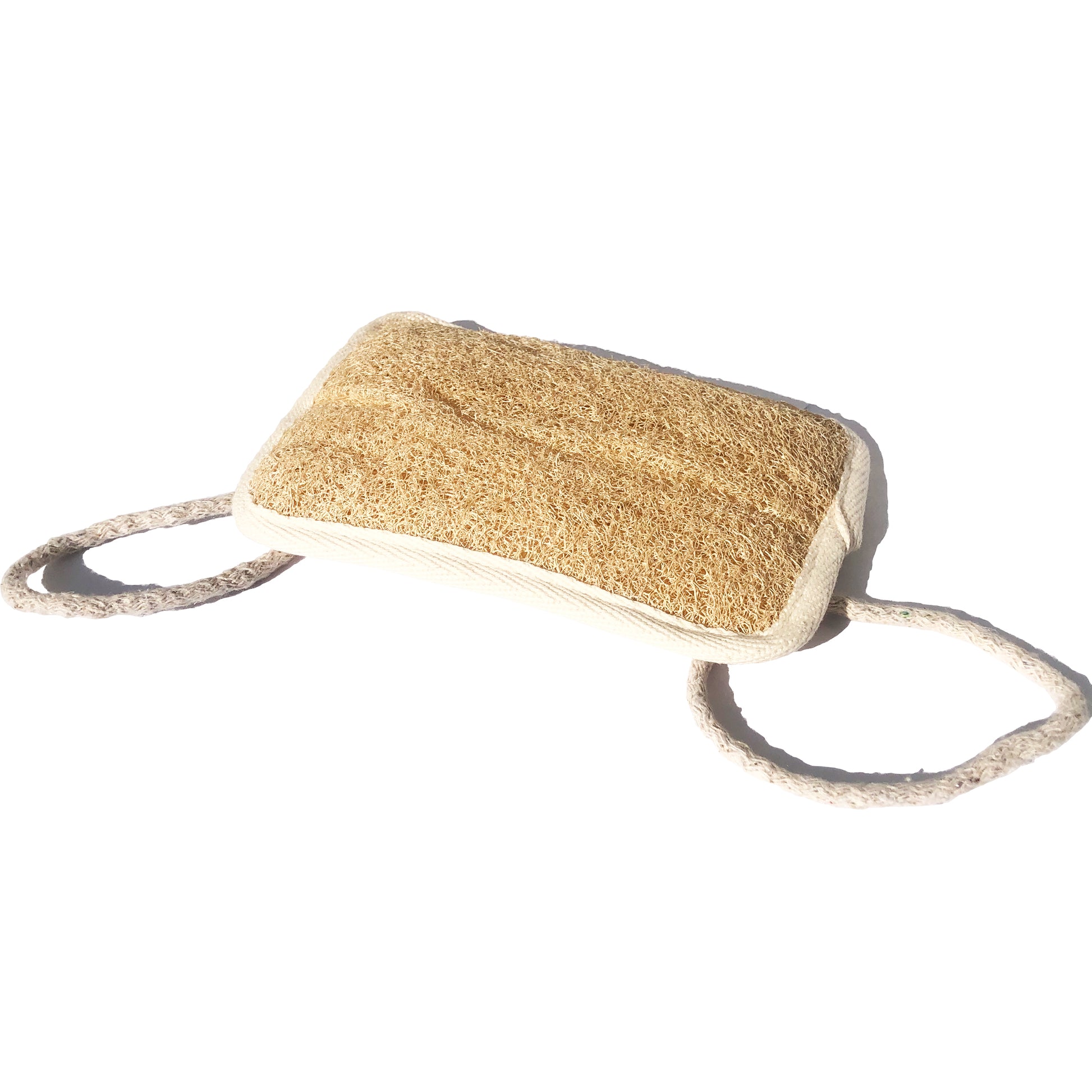 Turkish loofah and cotton bath mitt eco-friendly shower accessory