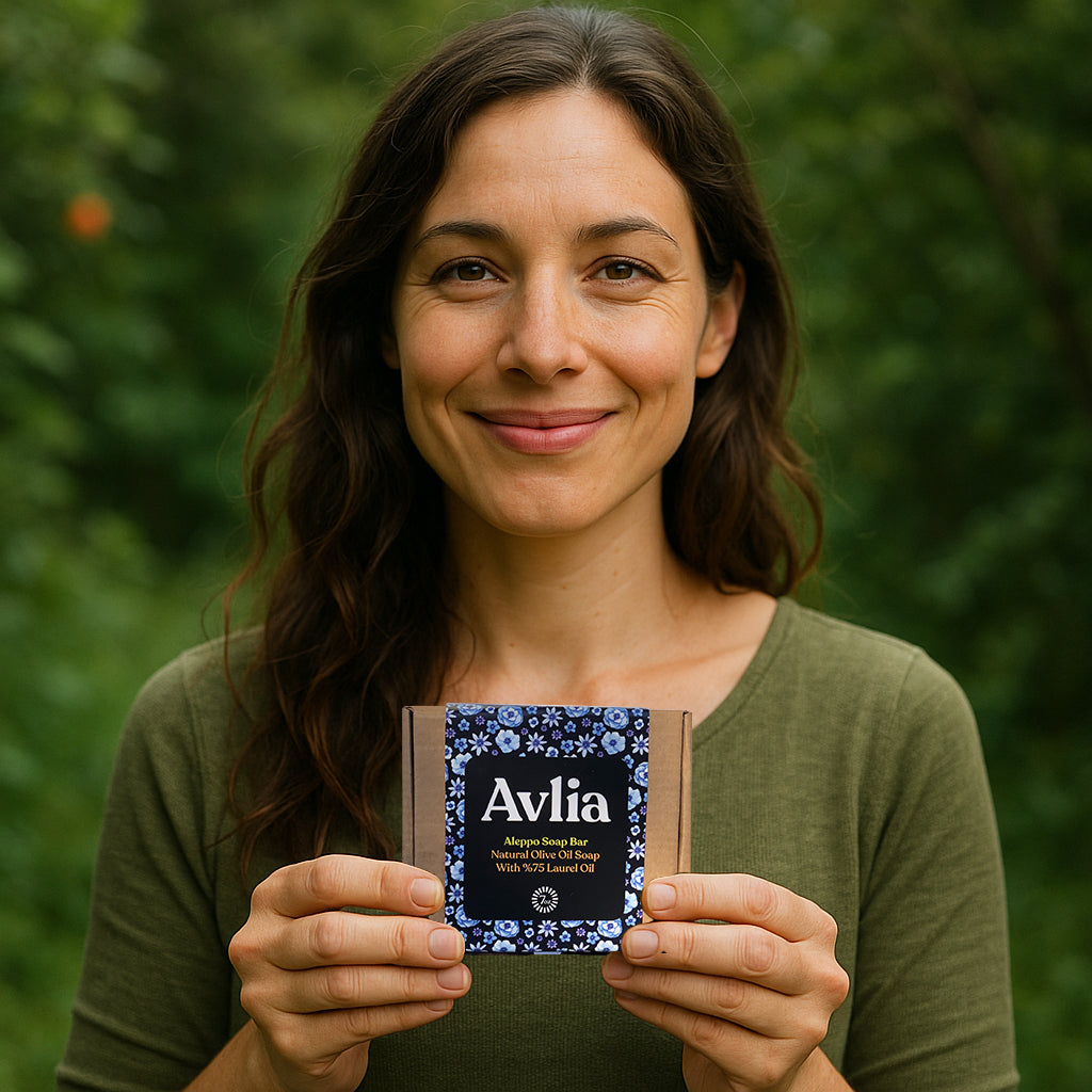 Avlia Aleppo Soap Bar – Handmade 75% Laurel Oil & Olive Oil | Natural Unscented Soap